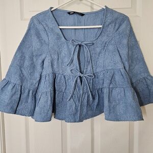Zara cute blouse crop top Size XS